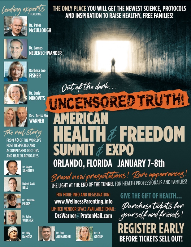 American Health & Freedom Summit Jan 5-8th, 2023 - Orlando