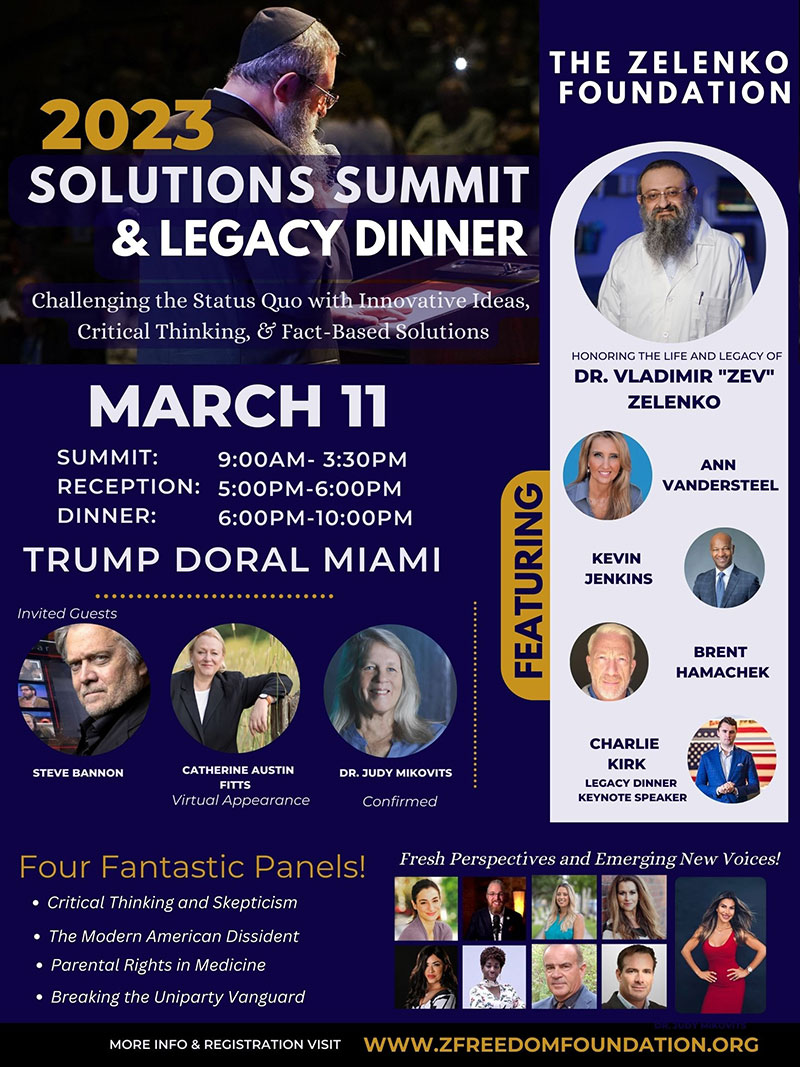 March 11, 2023 Zelenko Solutions Summit and Legacy Dinner